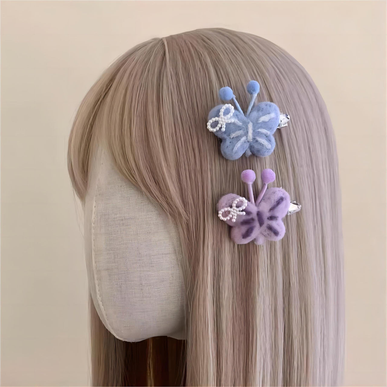 Cute Plush Butterfly Hair Clip - ArtGalleryZen