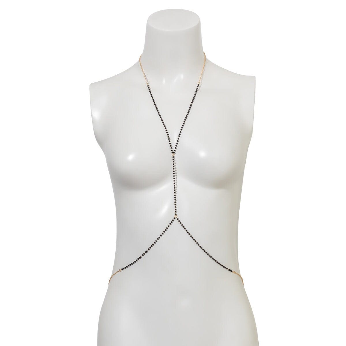 Dainty Beaded Crystal Layering Bikini Body Chain - ArtGalleryZen