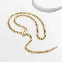Thumbnail for Geometric Gold Silver Tone Snake Waist Chain - ArtGalleryZen