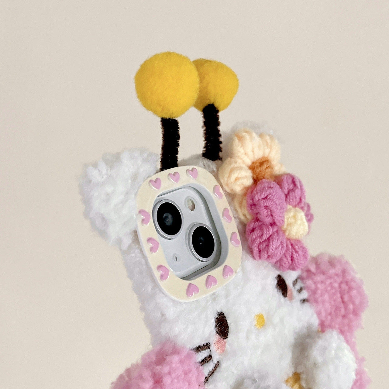 Kawaii Hello Kitty Bee Plush iPhone Case - ArtGalleryZen