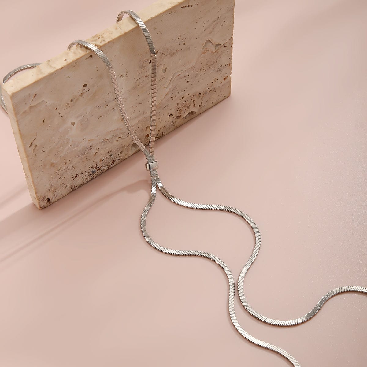 Minimalist Adjustable Long Chain Y Necklace - ArtGalleryZen