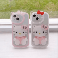 Thumbnail for Sanrio Hello Kitty iPhone Case With Cosmetic Mirror - ArtGalleryZen