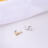 Thumbnail for Chic CZ Inlaid Stainless Steel Nose Piercing Nose Stud - ArtGalleryZen