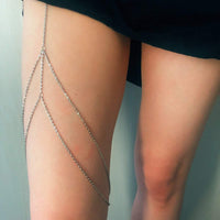 Thumbnail for Dainty Layered Chic Womens Thigh Leg Chain - Bikini Beach Harness Body Chain - Body Jewelry Accessories for Women - ArtGalleryZen
