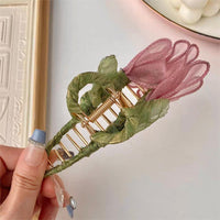 Thumbnail for Chic Lace Tulip Chignon Claw Clip Hair Clip - ArtGalleryZen