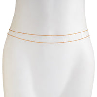 Thumbnail for 2 Pcs Minimalist Gold Silver Tone Saturn Waist Chain Set - ArtGalleryZen