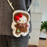 Thumbnail for Kawaii Christmas Themed Hello Kitty Plush Keychain Doll
