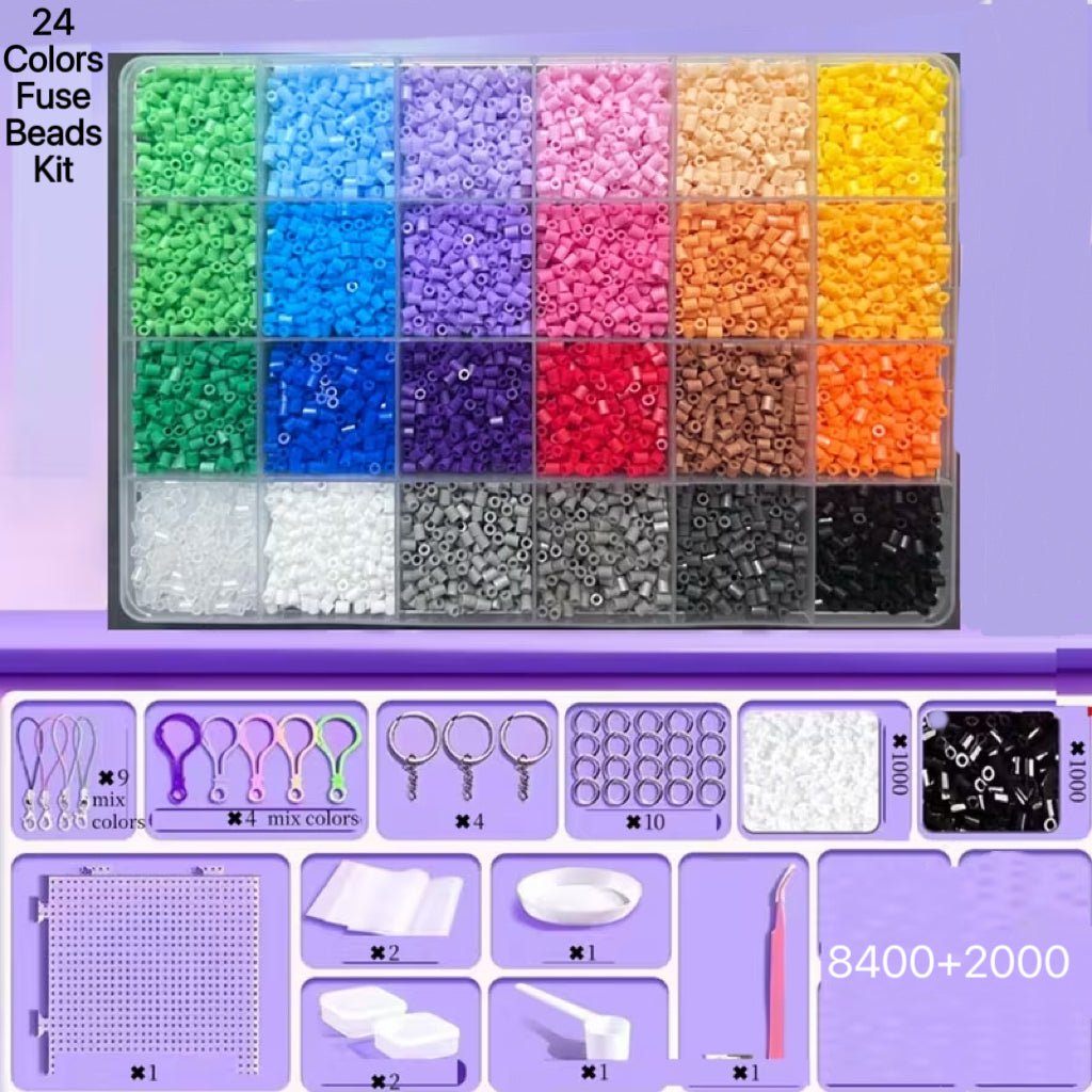 24/48 Colors 2.6mm Labubu Themed Fuse Beads Kit - ArtGalleryZen