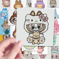 Thumbnail for 24/48 Colors 2.6mm Labubu Themed Fuse Beads Kit - ArtGalleryZen