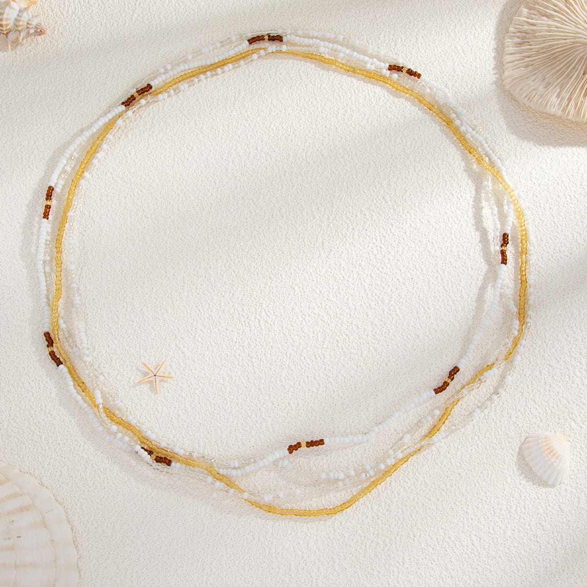 4 Pcs Seed Beaded Waist Chain Set - ArtGalleryZen