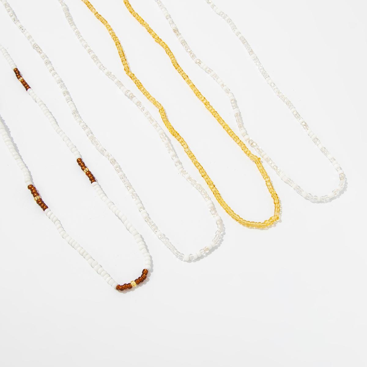 4 Pcs Seed Beaded Waist Chain Set - ArtGalleryZen