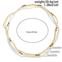 Thumbnail for 4 Pcs Seed Beaded Waist Chain Set - ArtGalleryZen