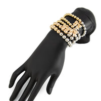 Thumbnail for 5 Pcs Gold Silver Tone Bowknot Charm Ball Chain Bracelet Set - ArtGalleryZen