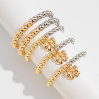 Thumbnail for 5 Pcs Gold Silver Tone Bowknot Charm Ball Chain Bracelet Set - ArtGalleryZen
