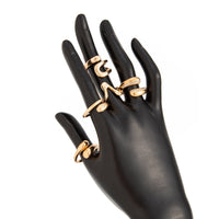 Thumbnail for 5 Pcs Rhinestone Inlaid Waterdrop Ring Set - ArtGalleryZen