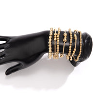 Thumbnail for 7 Pcs Gold Plated Ball Chain Stackable Bracelet Set - ArtGalleryZen