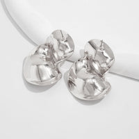 Thumbnail for Abstract Chunky Curved Ribbon Stud Earrings - ArtGalleryZen