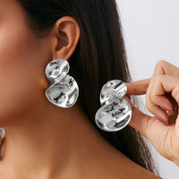 Thumbnail for Abstract Chunky Curved Ribbon Stud Earrings - ArtGalleryZen