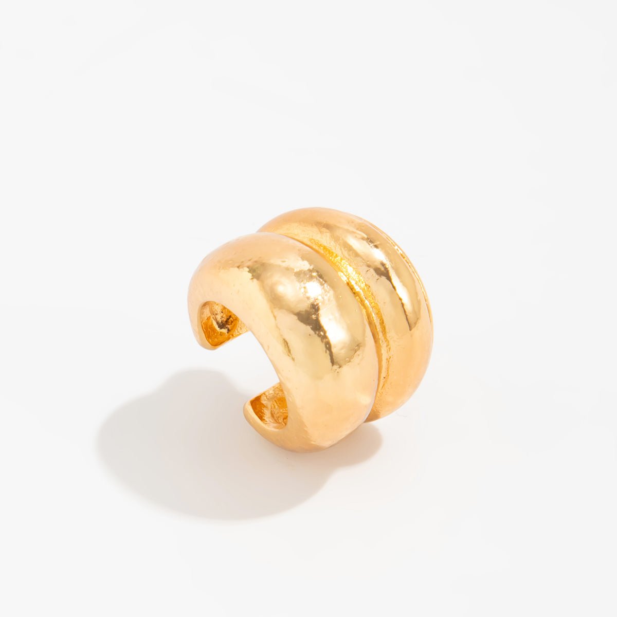 Abstract Chunky Waterdrop Ear Cuff Earring - ArtGalleryZen