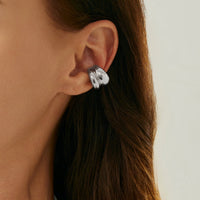 Thumbnail for Abstract Chunky Waterdrop Ear Cuff Earring - ArtGalleryZen