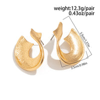 Thumbnail for Abstract Curved Ribbon Earrings - ArtGalleryZen