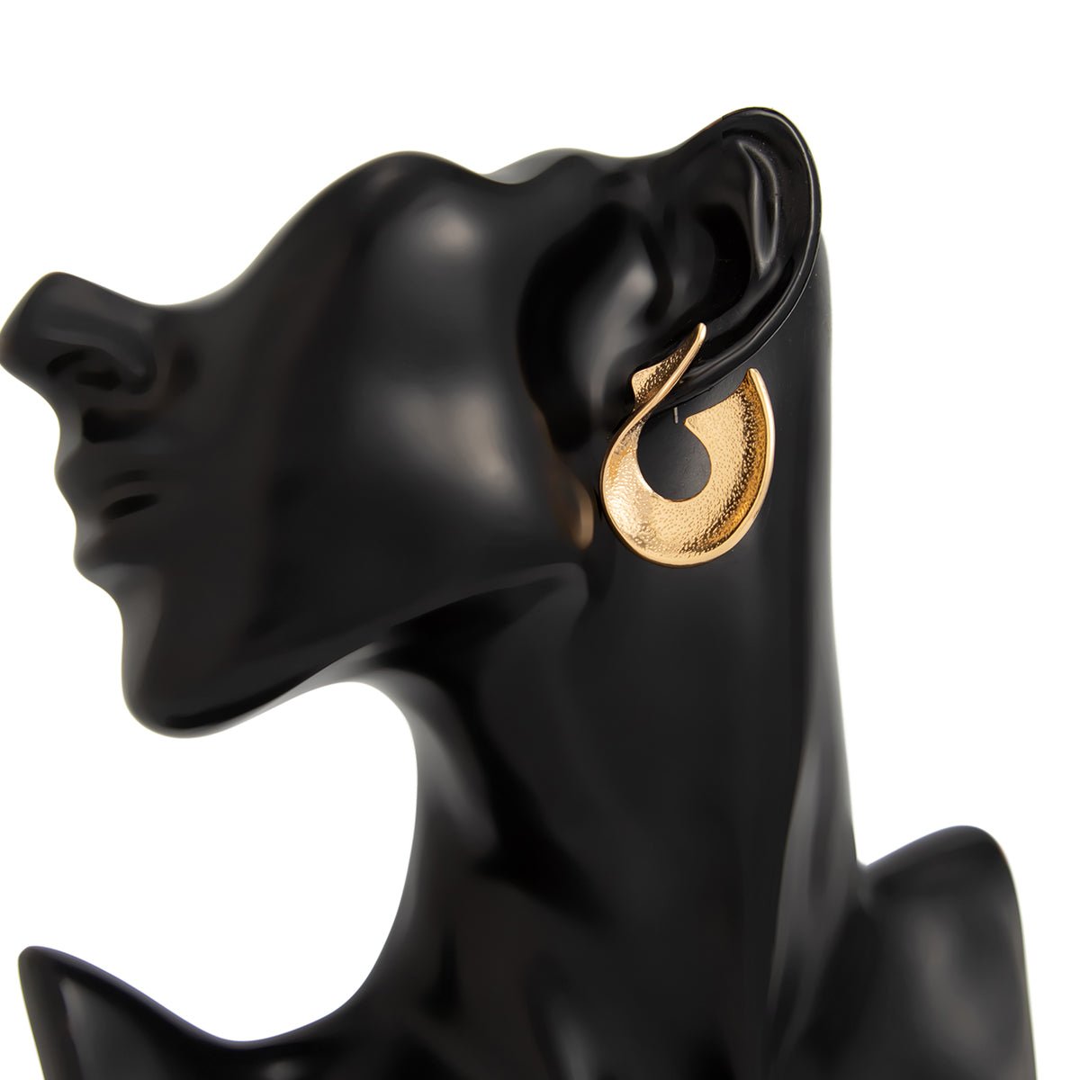 Abstract Curved Ribbon Earrings - ArtGalleryZen