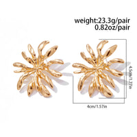 Thumbnail for Abstract Gold Silver Plated Firework Earrings - ArtGalleryZen