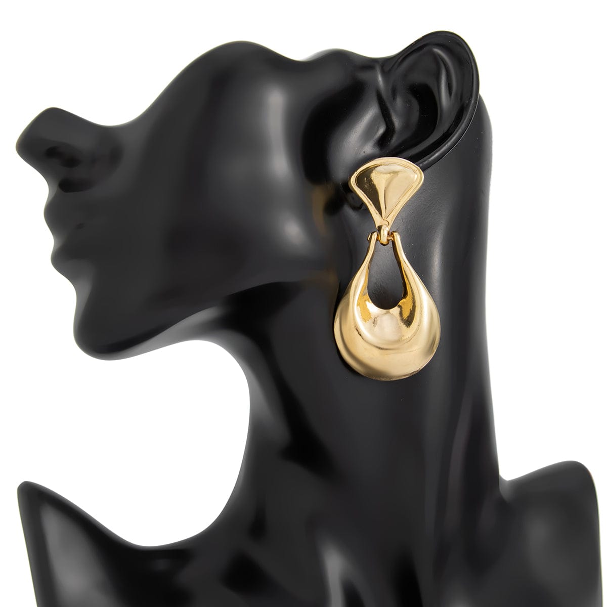 Abstract Gold Silver Plated Waterdrop Dangle Earrings - ArtGalleryZen