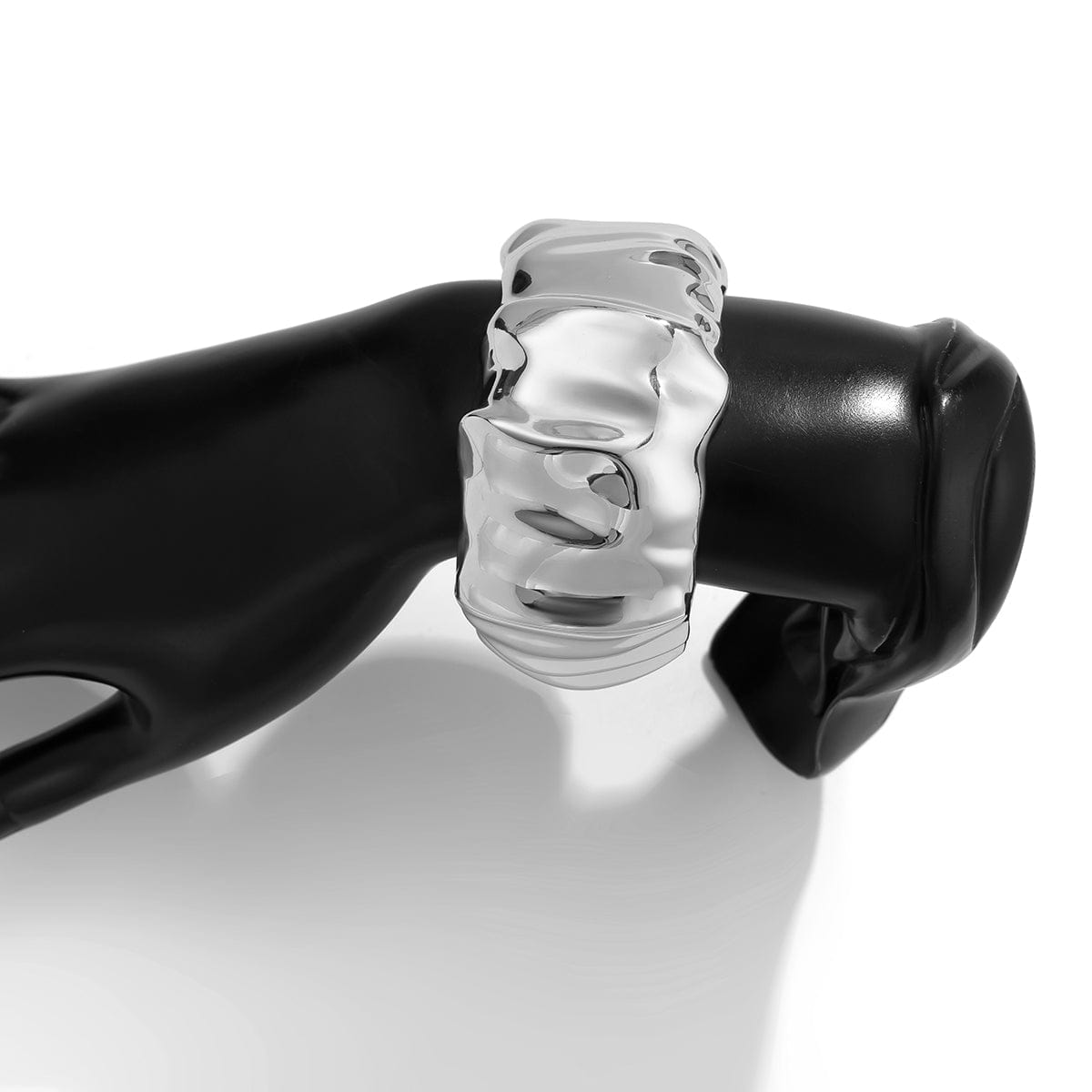 Abstract Pumpkin Pattern Wide Cuff Bangle Bracelet - ArtGalleryZen