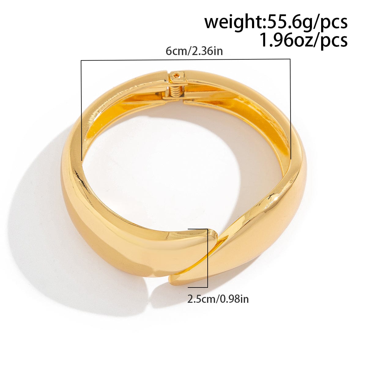 Abstract Waterdrop Glossy Bangle Bracelet - ArtGalleryZen