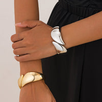 Thumbnail for Abstract Waterdrop Glossy Bangle Bracelet - ArtGalleryZen