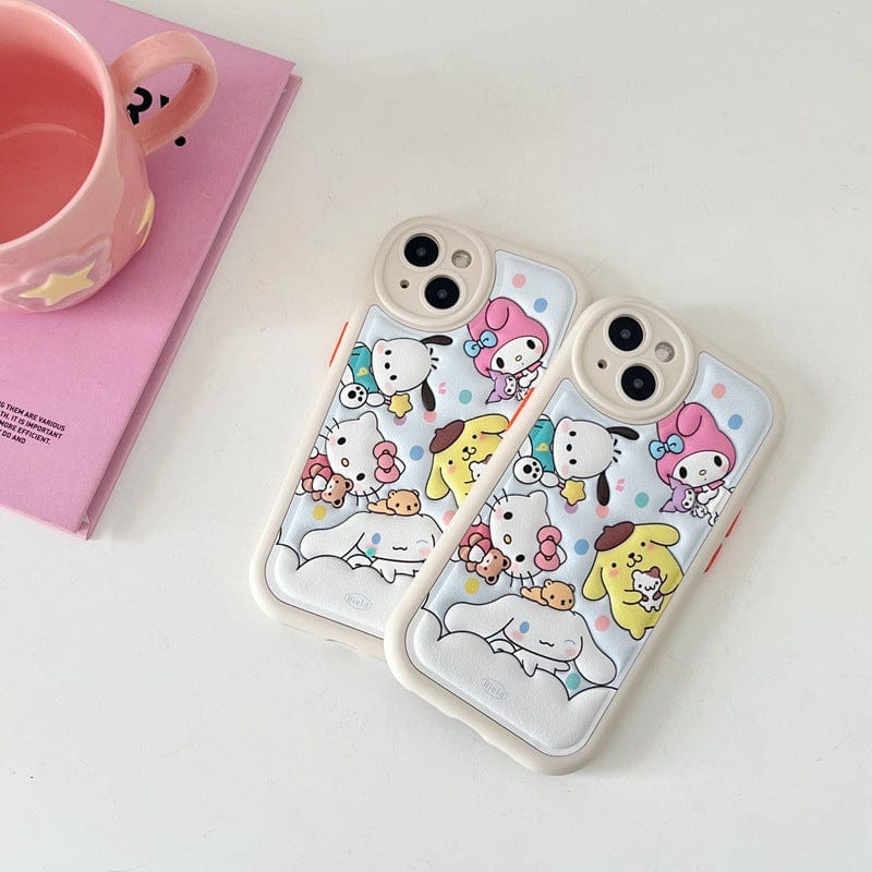 Anime Kawaii Sanrio Family iPhone Case - ArtGalleryZen