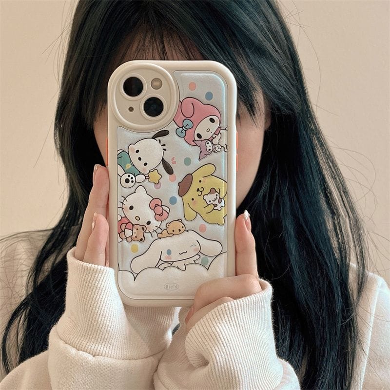 Anime Kawaii Sanrio Family iPhone Case - ArtGalleryZen
