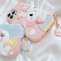 Thumbnail for Anime Sanrio Kawaii My Melody Hello Kitty Matching iPhone Case - ArtGalleryZen