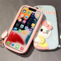 Thumbnail for Anime Sanrio Kawaii My Melody Hello Kitty Matching iPhone Case - ArtGalleryZen