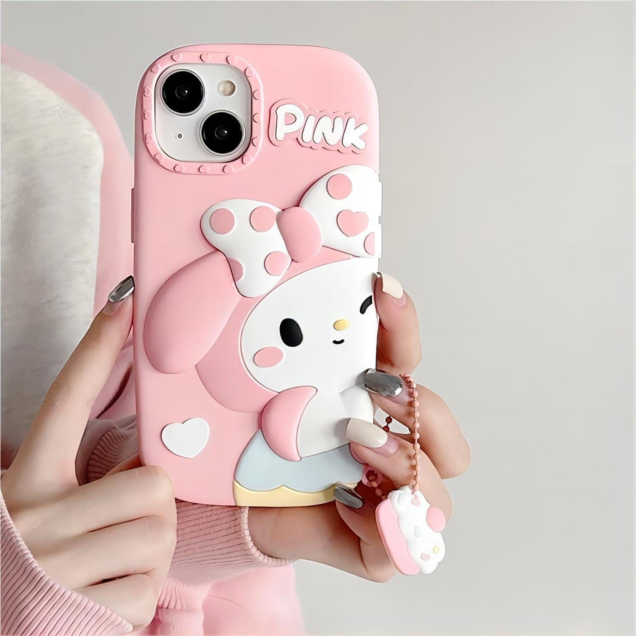 Anime Sanrio Kawaii My Melody Hello Kitty Matching iPhone Case - ArtGalleryZen