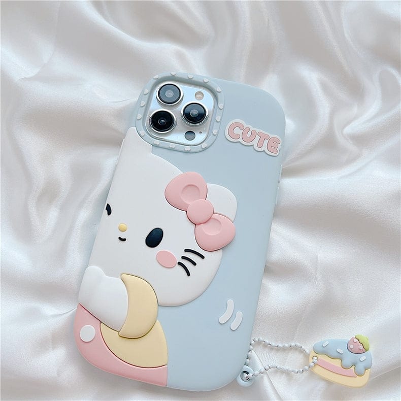 Anime Sanrio Kawaii My Melody Hello Kitty Matching iPhone Case - ArtGalleryZen