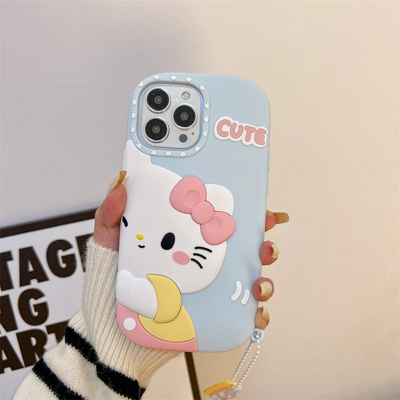 Anime Sanrio Kawaii My Melody Hello Kitty Matching iPhone Case - ArtGalleryZen