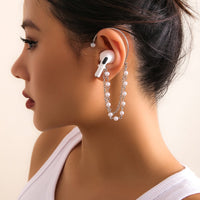 Thumbnail for Anti-lost Wireless AirPods Earphone Pearl Chain Ear Wrap - ArtGalleryZen