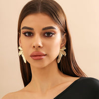 Thumbnail for Attractive Gold Silver Plated Butterfly Wings Earrings - ArtGalleryZen