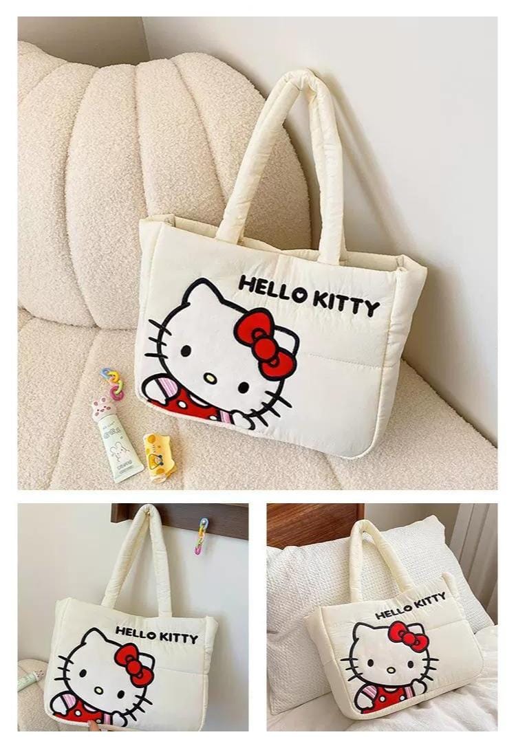 Authentic Sanrio Characters Down-filled Fabric Tote Bag - ArtGalleryZen