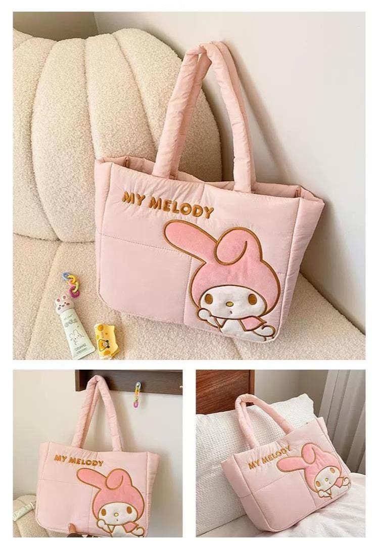 Authentic Sanrio Characters Down-filled Fabric Tote Bag - ArtGalleryZen