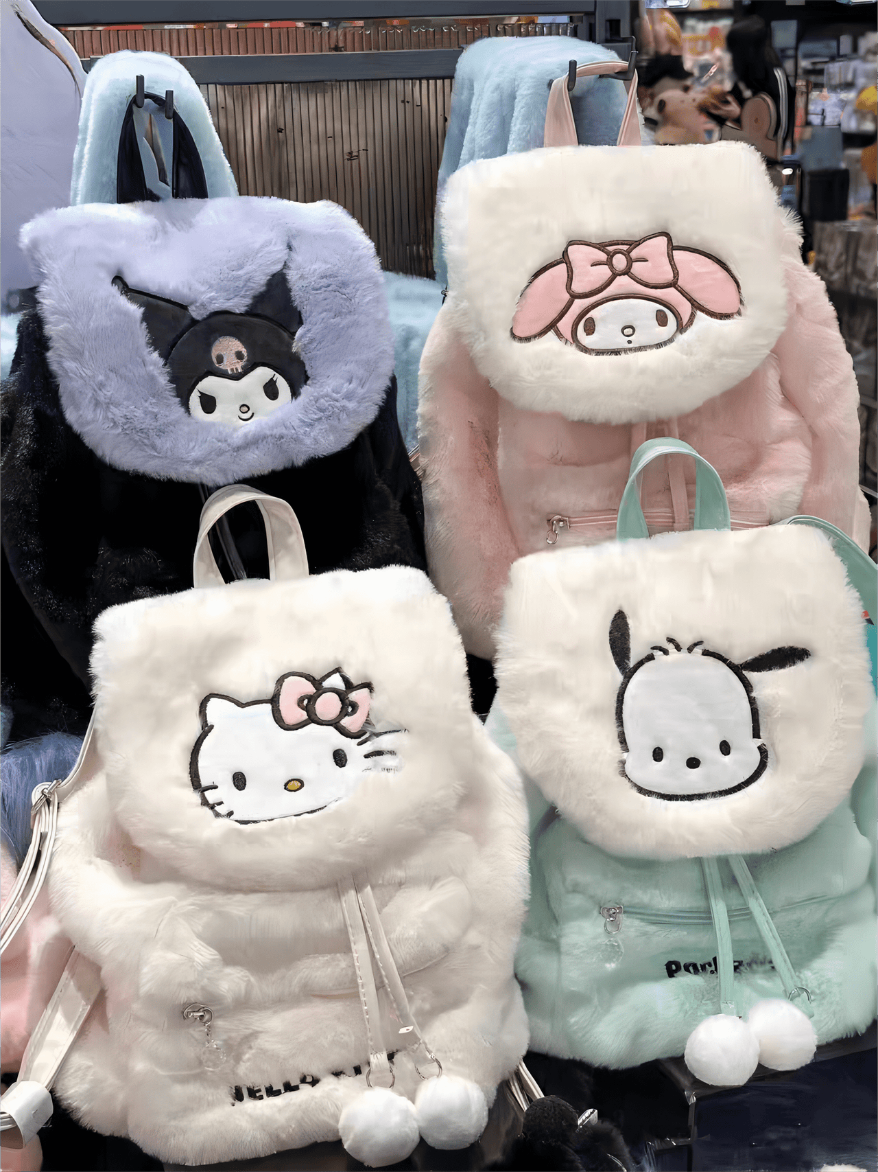 Authentic Sanrio Characters Plush Backpack - ArtGalleryZen
