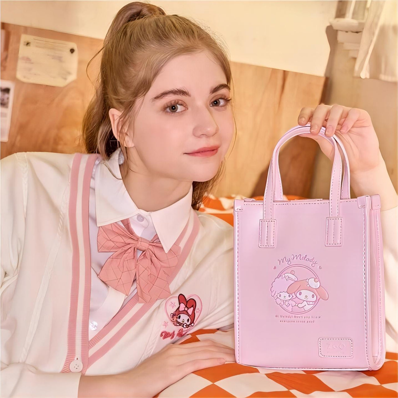 Authentic Sanrio PU Leather Crossbody Tote Bag - ArtGalleryZen