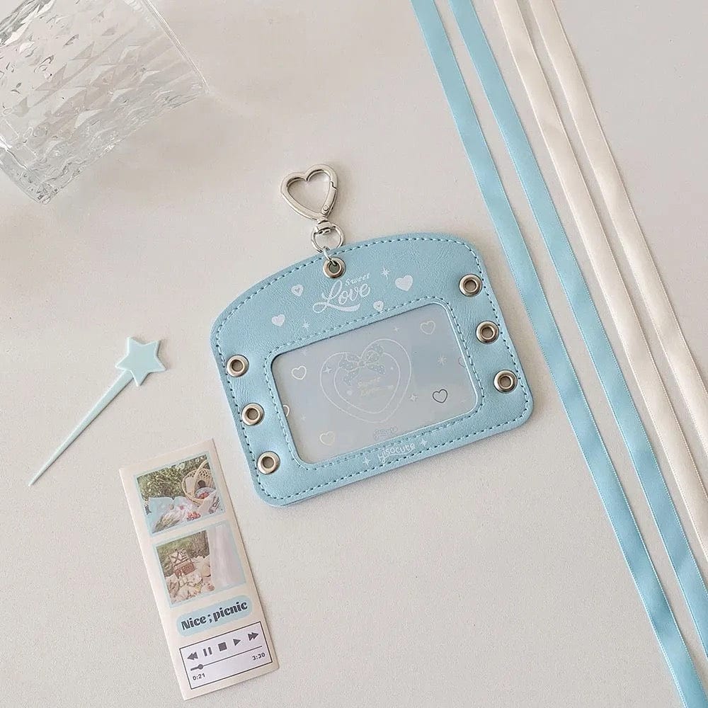 Ballet Style Ribbon Bowknot Kpop Keychain Photocard Holder - ArtGalleryZen