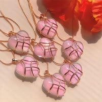 Thumbnail for Barbie Murano Crystal Heart Pendant Necklace - ArtGalleryZen