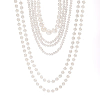 Thumbnail for Baroque Layered Chunky Pearl Chain Choker Necklace Set - ArtGalleryZen