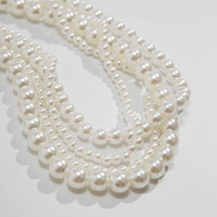 Thumbnail for Baroque Layered Ribbon Bowknot Pearl Chain Necklace - ArtGalleryZen