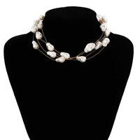 Thumbnail for Baroque Pearl Necklace - ArtGalleryZen