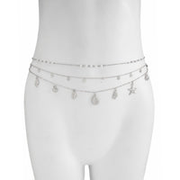 Thumbnail for Beach Style 3pcs Conch Shell Starfish Pendant Pearl Waist Chain Set - ArtGalleryZen